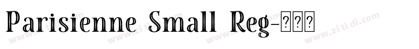Parisienne Small Reg字体转换